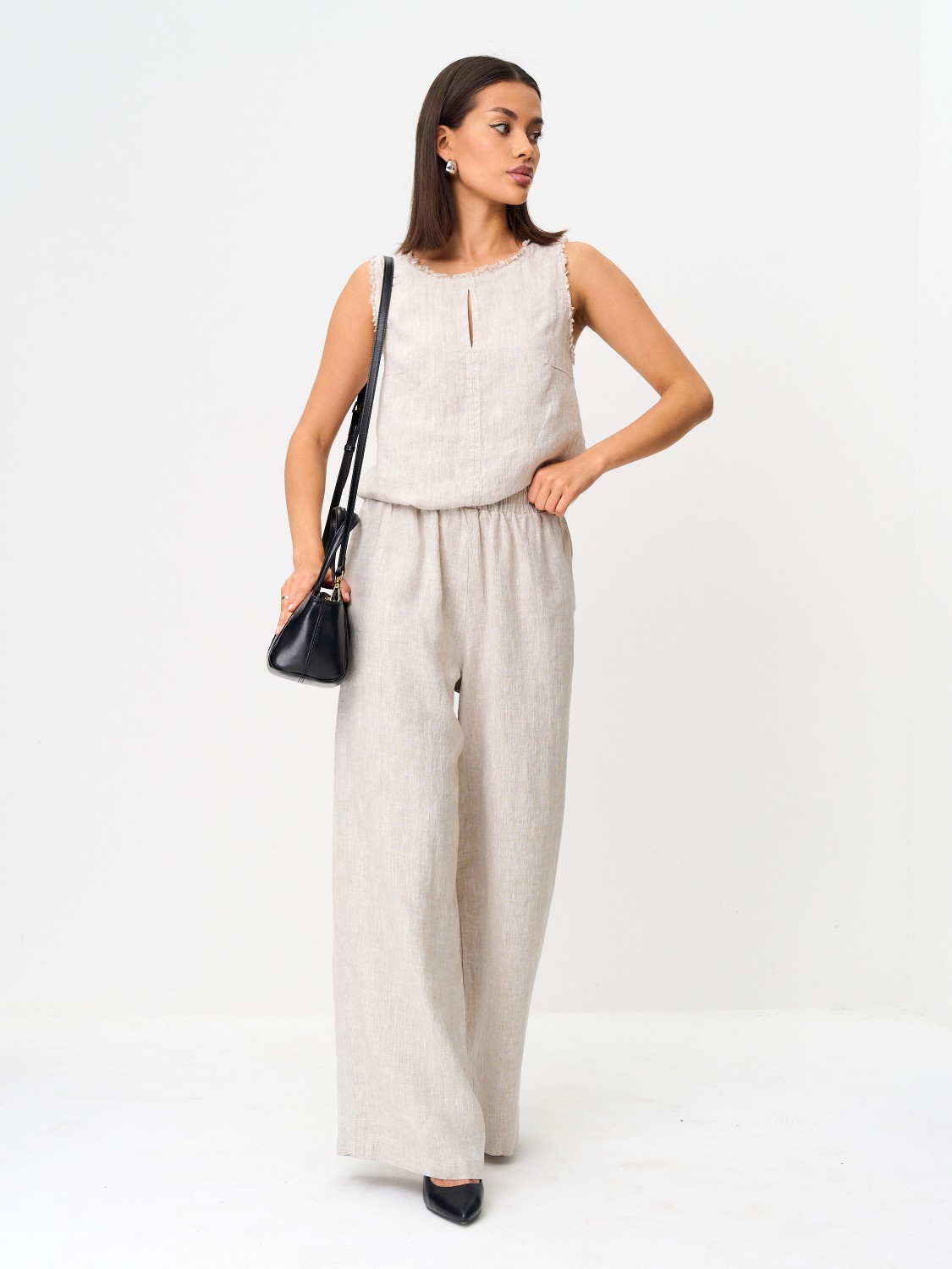 Брюки женские льняные летние