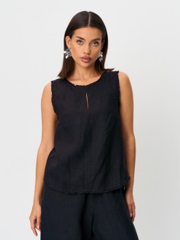 Топ женский льняной летний