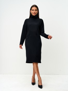 Платье из футера с длинным рукавом